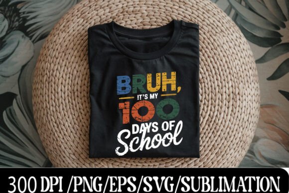 Fun Retro 100 Days of School PNG Shirt