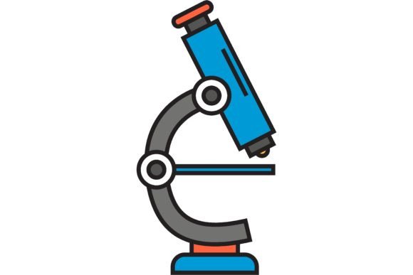 Microscope Illustration: Bridging Science and School Education