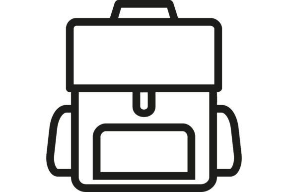 School Backpack Line Icon. Schoolchild: A Strategic Visual Asset for Modern Communication