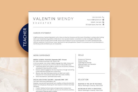 Teacher Resume Template: A Comprehensive Guide for Educators