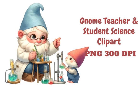 Transforming Science Education with Gnome Teacher Student Science Clipart