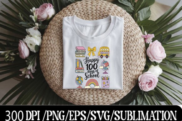 Trendy 100 Days of School Retro T-Shirt: A Vintage Tribute to Learning Milestones